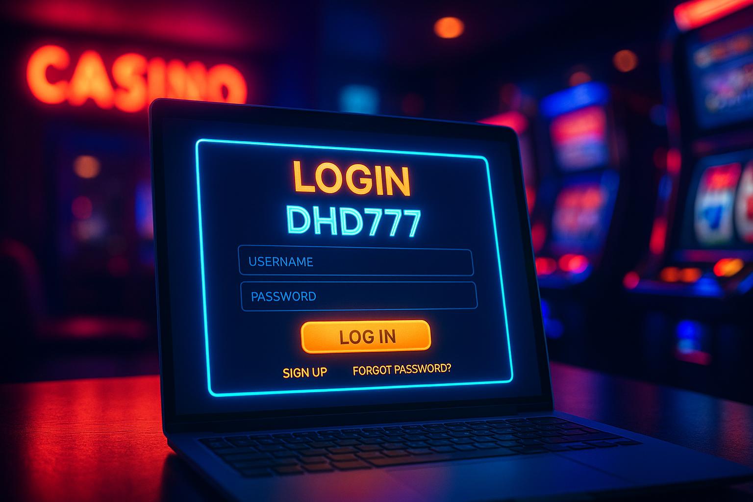 Criar uma nova Conta no plataforma DHD777